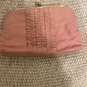 Pale pink clutch